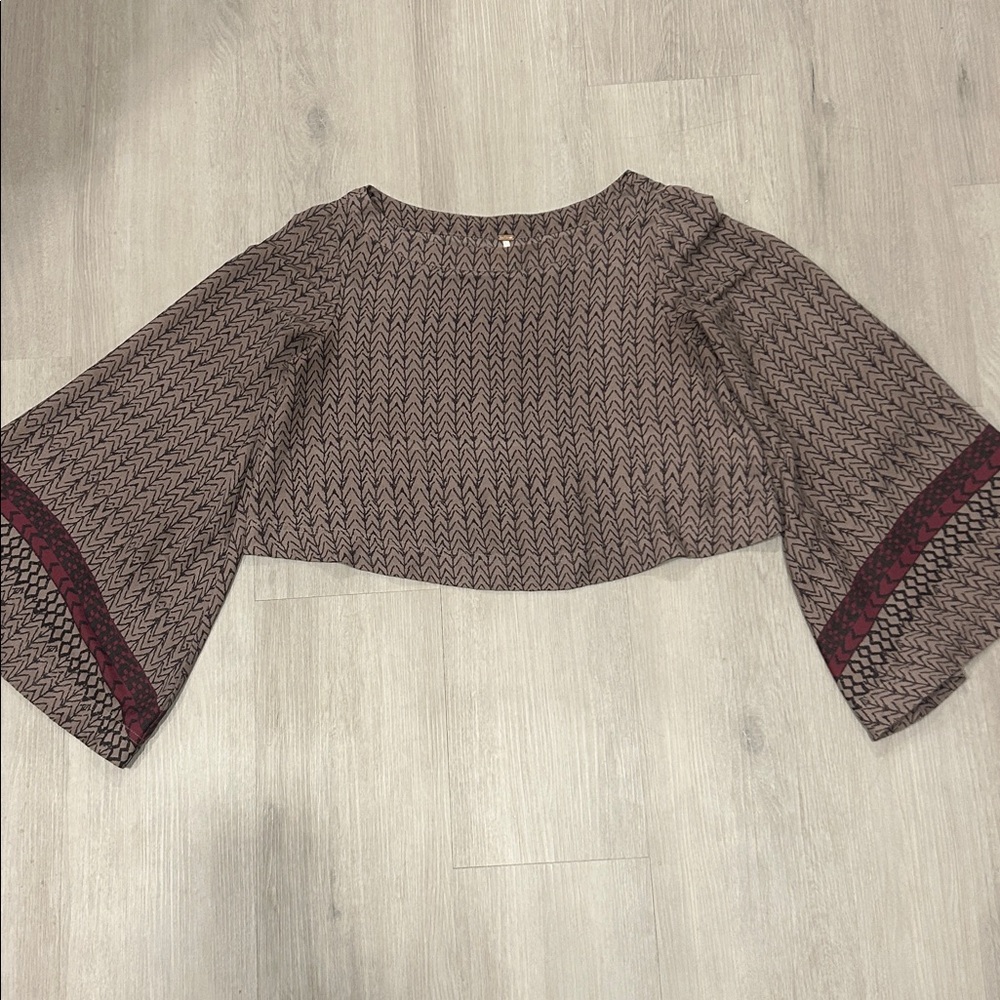 Free People Stars Aligned Bell Sleeve Top - Picture 3 of 4